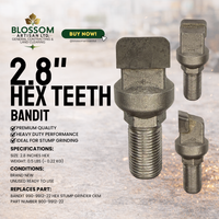 2.8” HEX Teeth – Premium Aftermarket | Fits Bandit “Revolution” Wheel
