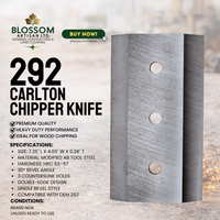 Carlton 292 Chipper Knife | Premium Aftermarket Replacement Blade | 7.25" x 4" x 0.38"