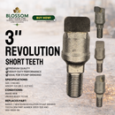3” Revolution Short Teeth Aftermarket Stump Grinder Teeth – Fits Bandit 2600 “Revolution Wheel”