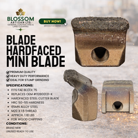 Hardfaced Mini Blade Forestry Mulcher Carbide Tooth | Premium Aftermarket Replacement