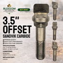 3.5” Offset Stump Grinder Teeth – Sandvik Carbide | Aftermarket Fit for Carlton